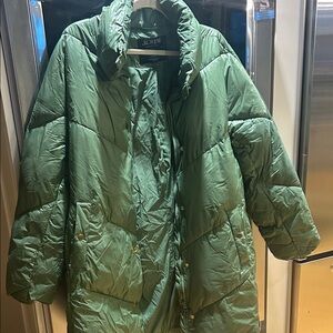 J. Crew Women's Olive Puffer Jacket